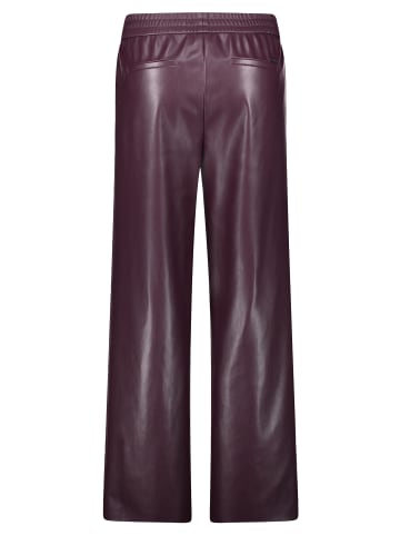 BETTY & CO Schlupfhose mit weitem Bein in Dark Aubergine