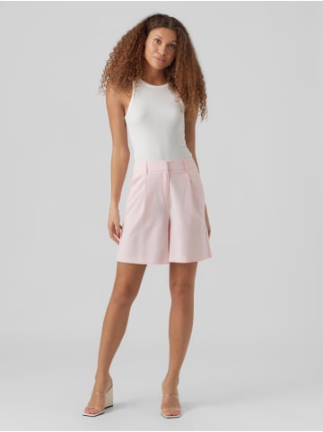 Vero Moda Anzugs Shorts Stoffhose VMZELDA in Pink