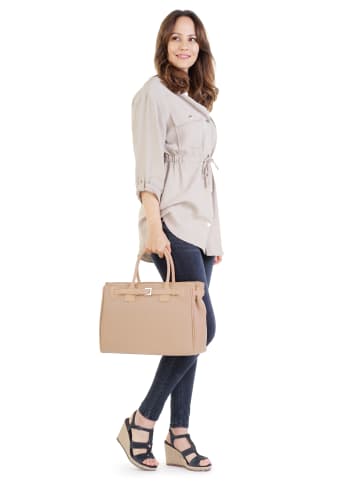Cluty Handtasche echt Leder in natur