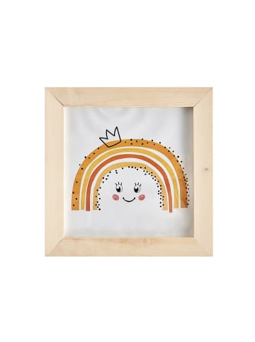 BELLA MAISON Gerahmtes Poster Baby Rainbow in Light brown