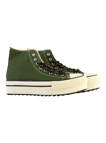 Victoria Hohe Sneaker mit Schnürung Grün