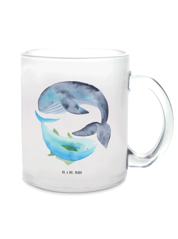 Mr. & Mrs. Panda Teetasse Walfisch Thunfisch ohne Spruch in Transparent