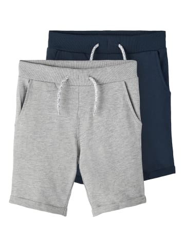 name it Sweatshorts 2er Pack in grey melange