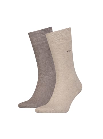 Calvin Klein Socken CK MEN SOCKS 2P in Brown Melange