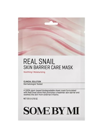 Some By Mi Tuchmaske Real Snail Skin Barrier Care Mask, 20 g