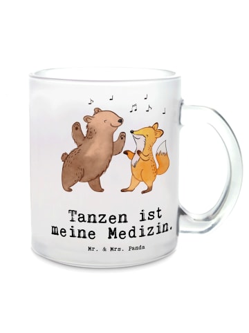 Mr. & Mrs. Panda Teetasse Hase Tanzen mit Spruch in Transparent