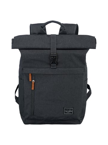 travelite Basics Rollup - Rucksack 60 cm (ice blue) in anthrazite