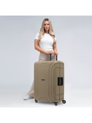 Redolz Essentials 15 4-Rollen Trolley 75 cm mit Dreipunkt-Verschluss in cool beige