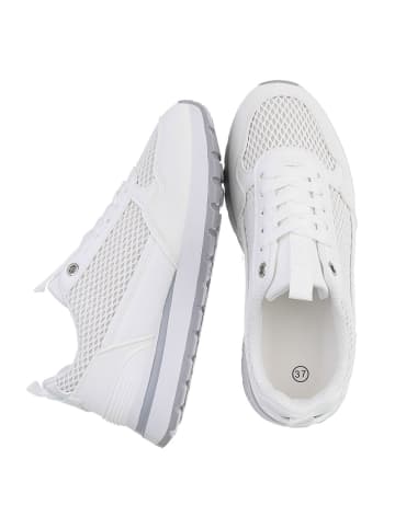 Ital-Design Freizeitschuh in Weiß und Grau