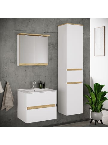 VCM  4 tlg. Badmöbel-Set mit Waschbecken Cosila-I 61 cm in Weiß