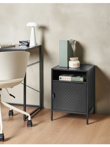 Beliani Büroschränke WAIKATO in Schwarz - (W) 40 x (H) 55 x (L) 40 cm