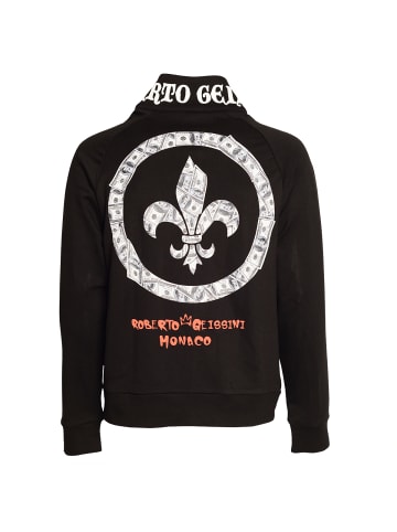 Roberto Geissini Money Skull Sweatjacke Schwarz