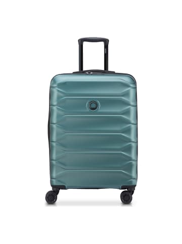 Delsey Meteor 4 Rollen Trolley 68 cm mit Dehnfalte petrol