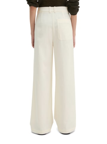 Marc O'Polo Weite Bundfaltenhose in White Cotton