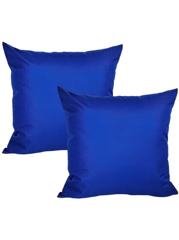 JACK 2er Set Outdoor Kissenhülle 50x50cm in Blau