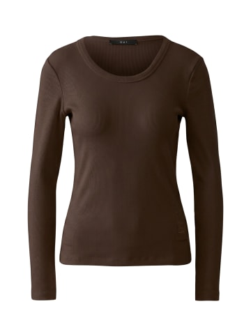 Oui Langarmshirt in mulch