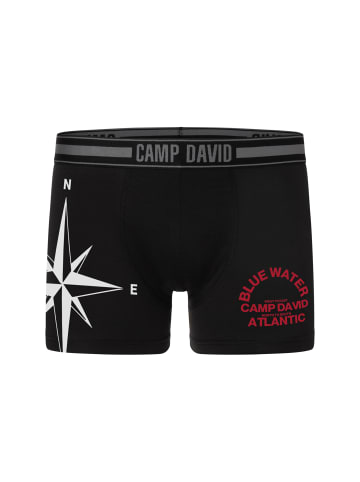 CAMP DAVID  Boxershorts 2er Pack casual in black black