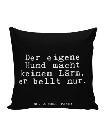 Mr. & Mrs. Panda Kissen Der eigene Hund macht... mit Spruch in Schwarz