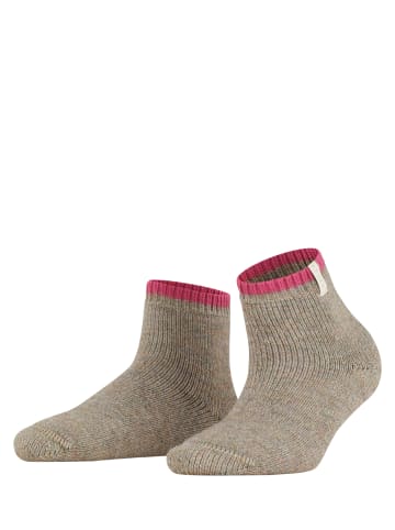 Falke Kurzsocken Cosy Plush in Nut mel.