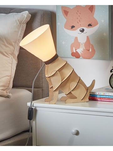 Beliani Kinderleuchten ISNA in Braun/Weiß - (W) 17 x (H) 38 x (L) 21 cm