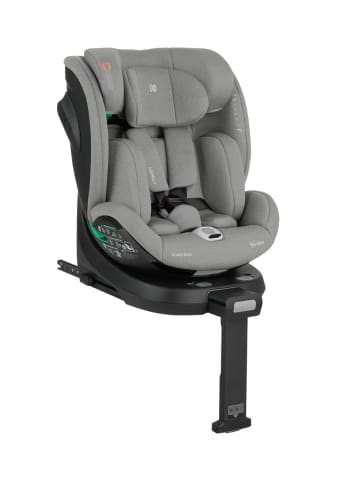 Kikkaboo Kindersitz i-Twist i-Size in grau