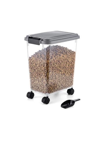 relaxdays Futterbehälter in Transparent - 20 l