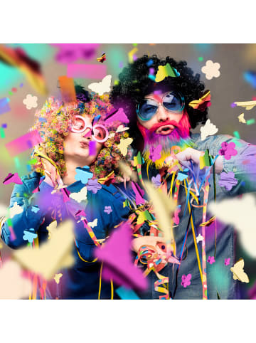 relaxdays 5 x Party Popper in Bunt - 40 cm