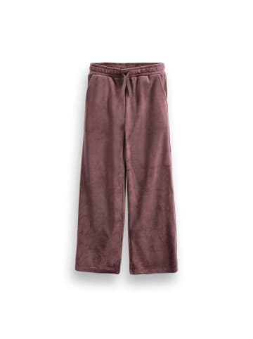 Weite jogginghose mit weitem bein in dunkelrot