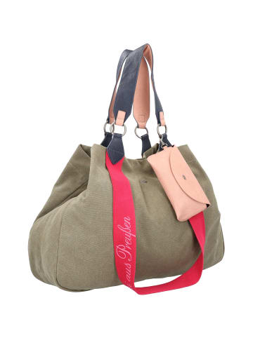 Fritzi aus Preußen Izzy Canvas Shopper Tasche 45 cm olive