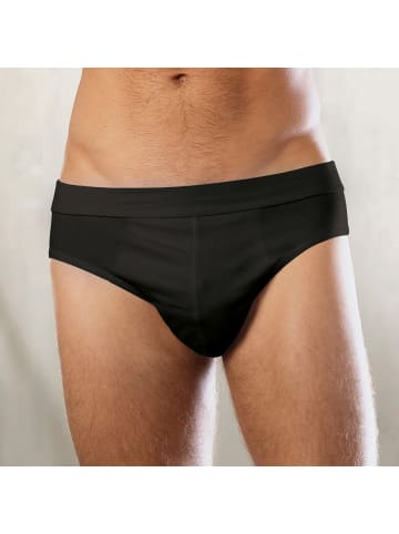 Erwin Müller Baumwolle, Single-Jersey Slip 2er-Pack in schwarz