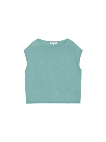 Marc O'Polo Ärmelloser Feinstrick-Pullover loose in soft teal