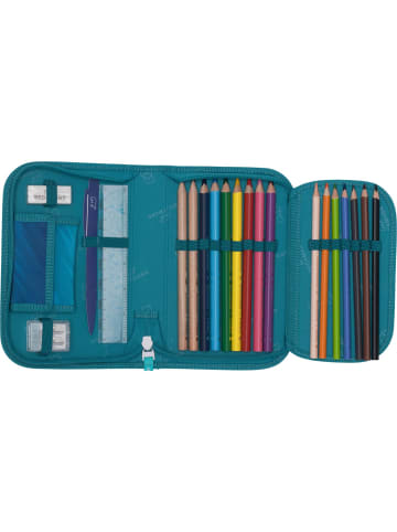 BECKMANN Federmappe mit Inhalt Racing in blau