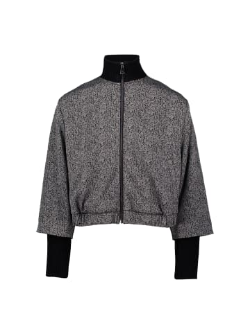 Zero  Jacke Fischgrät mit Stehkragen in BlackCream