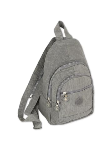 Bag Street Cityrucksack, Freizeitrucksack Nylon grau ca. 21cm breit ca. 35cm hoch