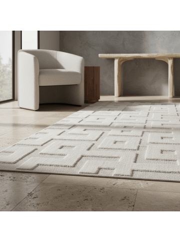 KADIMA DESIGN Teppich Outdoor Waschbar 3D ORTLER Strapazierfähig OEKO-TEX Balkon