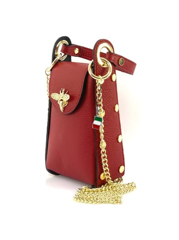 Florence Florence Umhängetasche Leder rot ca. 13cm