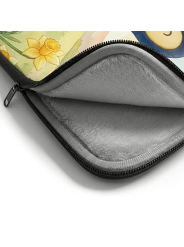 Mr. & Mrs. Panda Laptop Tasche Pinguin Frühling Pommes Design oh... in Weiß