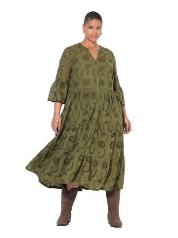 Studio Untold Kleid in dunkles olive