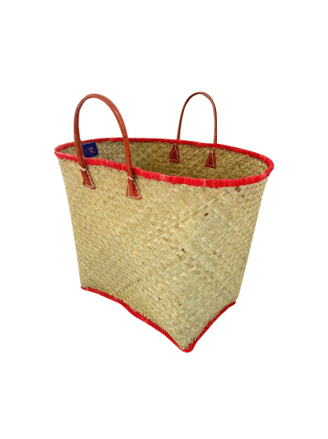 Le Comptoir de la Plage Korbtasche "PENJY NATURELS GM " in Rot (L) 44x (B) 32 cm