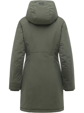 ragwear Wintermantel Nasima Y in Dark Olive