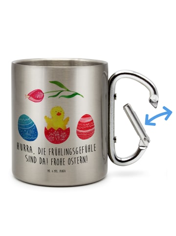 Mr. & Mrs. Panda Tasse Küken Schlüpfen mit Spruch in Silber