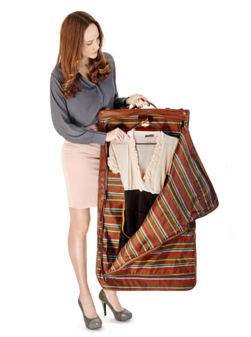 piké Kleidersack echt Leder in braun