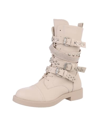 Ital-Design Stiefelette in Beige