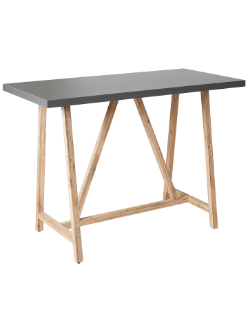 Beliani Esstisch TALAMONE in Braun/Grau - (W) 70 x (H) 100 x (L) 140 cm