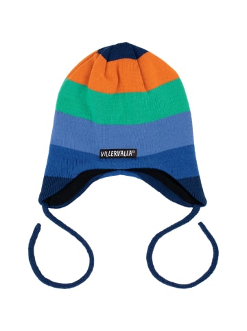 Villervalla Mützen Streifen in blau