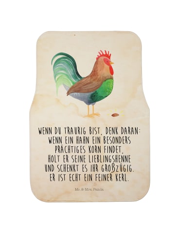 Mr. & Mrs. Panda Automatte Hahn Korn mit Spruch in Vintage