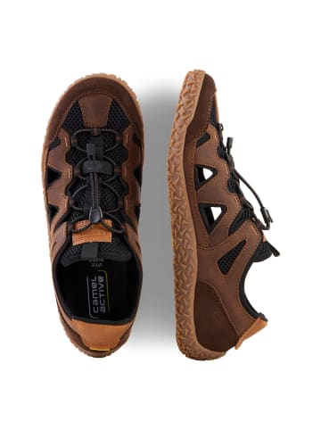 Camel Active Leichter Sneaker mit luftigen Partien in Braun