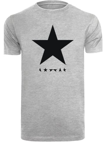 F4NT4STIC T-Shirt David Bowie Star Logo in grau meliert