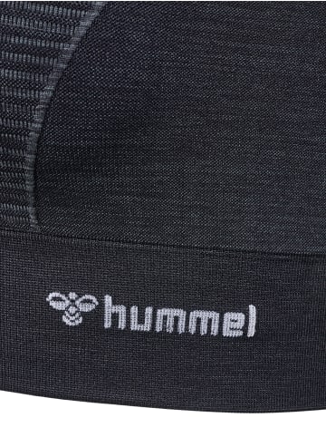 Hummel Hummel Top Hmlmt Yoga Damen Atmungsaktiv Schnelltrocknend Nahtlosen in BLACK MELANGE