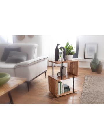 KADIMA DESIGN Beistelltisch S-Form 45x60x30cm Metall Ablagetisch, Tischchen